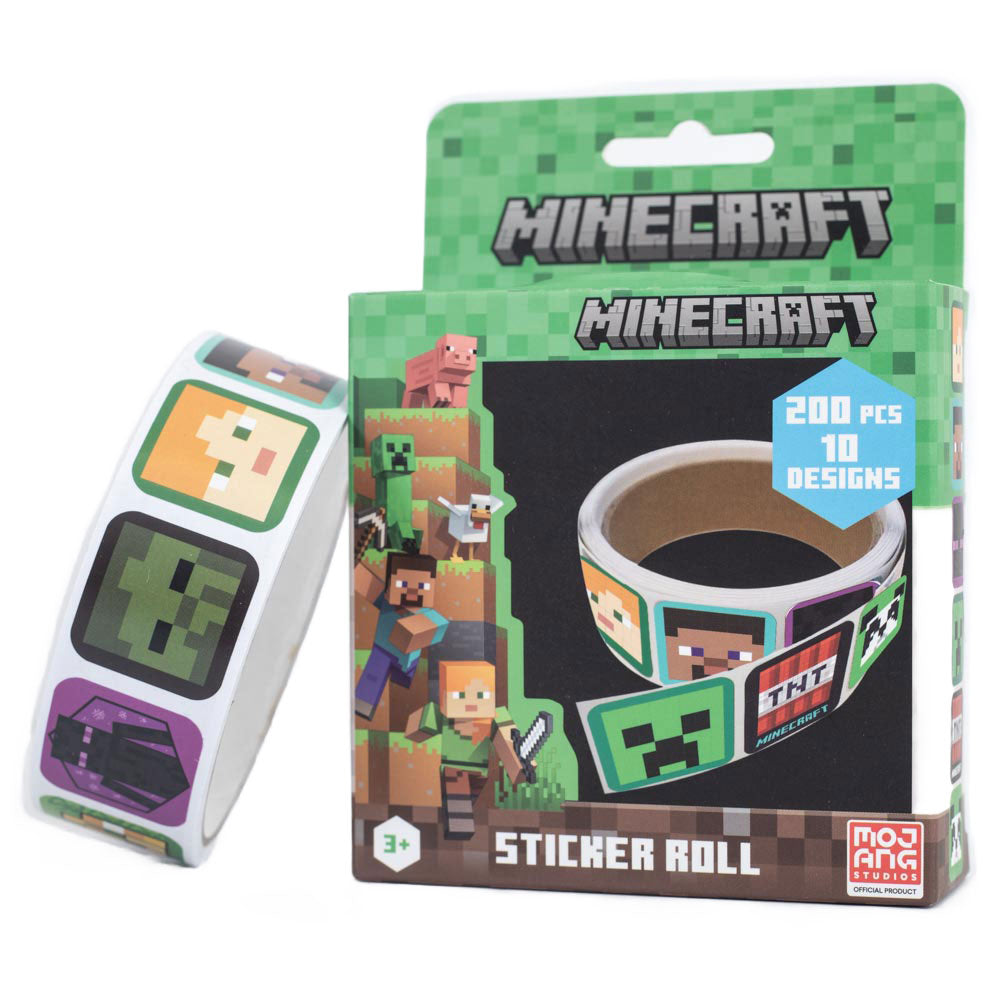 Minecraft Sticker Box Minecraft 200pc Sticker Box – Trident