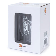 Manchester United FC Mono Crest Stein Glass Tankard