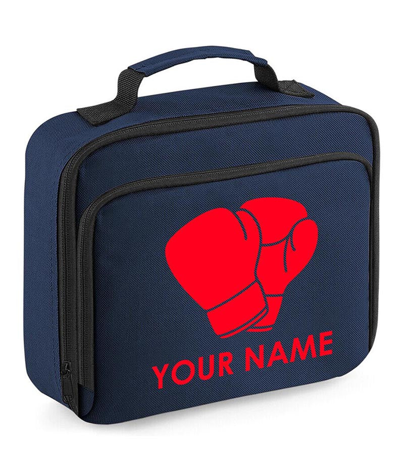 Personalised School Lunch Bag Boxing Insulated Snack Box Boys Girls Kids Gift