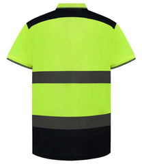 Yoko Two Tone Short Sleeve Polo Shirt