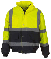 Yoko HiVis Two Tone Bomber Jacket