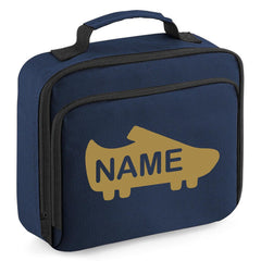 Personalised School Lunch Bag Football Insulated Snack Box Boys Girls Kids Gift