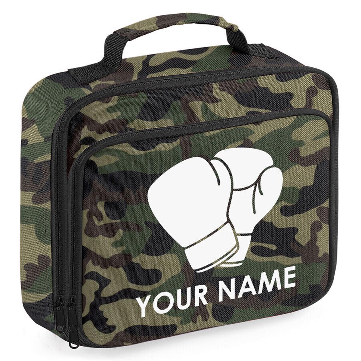 Personalised School Lunch Bag Boxing Insulated Snack Box Boys Girls Kids Gift