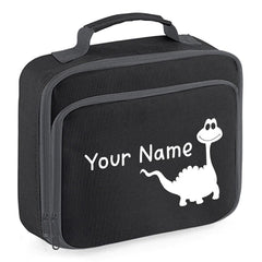 Personalised Lunch Bag Boys Dinosaur School Insulated Childrens Snack Box Gif