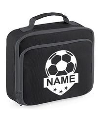 Personalised Football Name Lunch Bag Boys Girls Insulated Children School Dinner Box