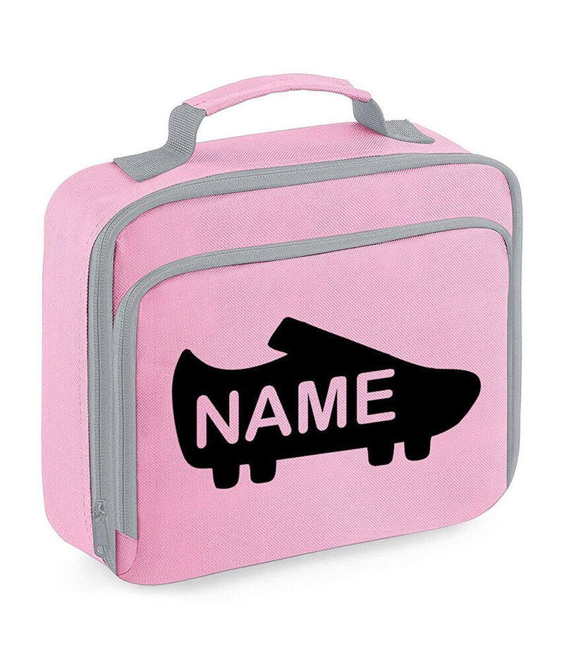 Personalised School Lunch Bag Football Insulated Snack Box Boys Girls Kids Gift