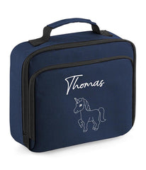 Personalised Unicorn Lunch Box Custom Name School Kids Boys Girls Insulated Bag