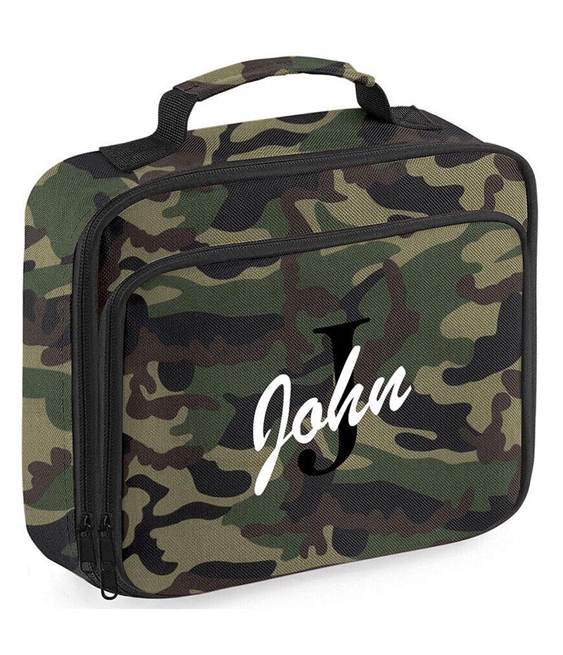 Personalised Initial Lunch Bag Boys Girls Insulated Childrens School Dinner Box