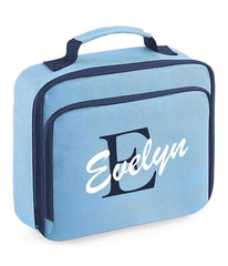 Personalised Initial Lunch Bag Boys Girls Insulated Childrens School Dinner Box