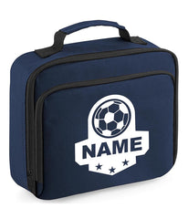 Personalised Football Name Lunch Bag Boys Girls Insulated Children School Dinner Box