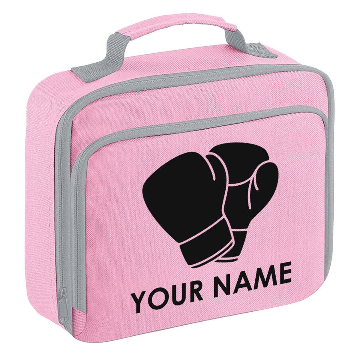 Personalised School Lunch Bag Boxing Insulated Snack Box Boys Girls Kids Gift