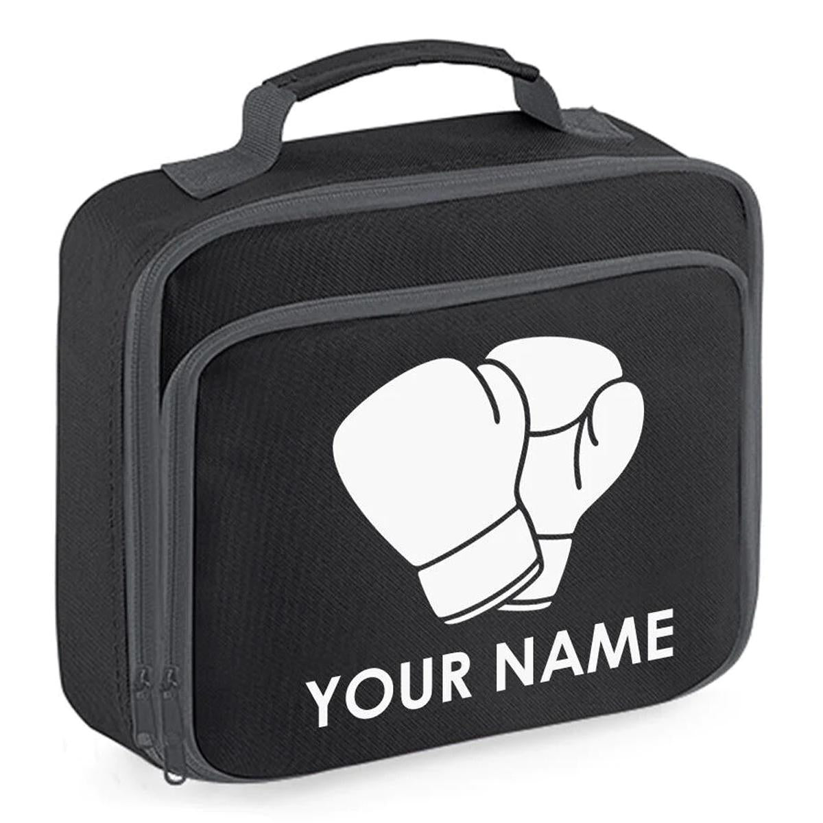 Personalised School Lunch Bag Boxing Insulated Snack Box Boys Girls Kids Gift