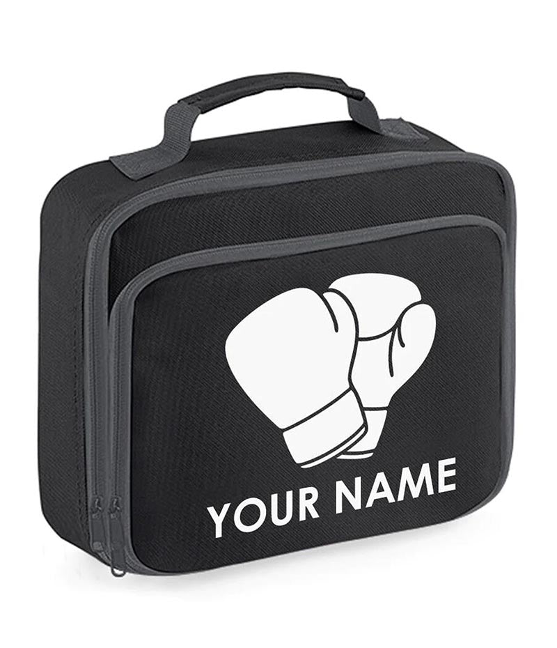 Personalised School Lunch Bag Boxing Insulated Snack Box Boys Girls Kids Gift