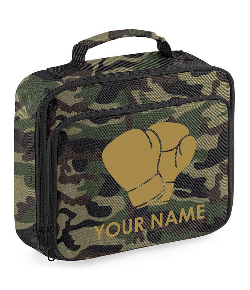 Personalised School Lunch Bag Boxing Insulated Snack Box Boys Girls Kids Gift