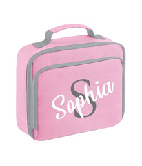 Personalised Initial Lunch Bag Boys Girls Insulated Children School Dinner Box