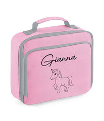 Personalised Unicorn Lunch Box Custom Name School Kids Boys Girls Insulated Bag