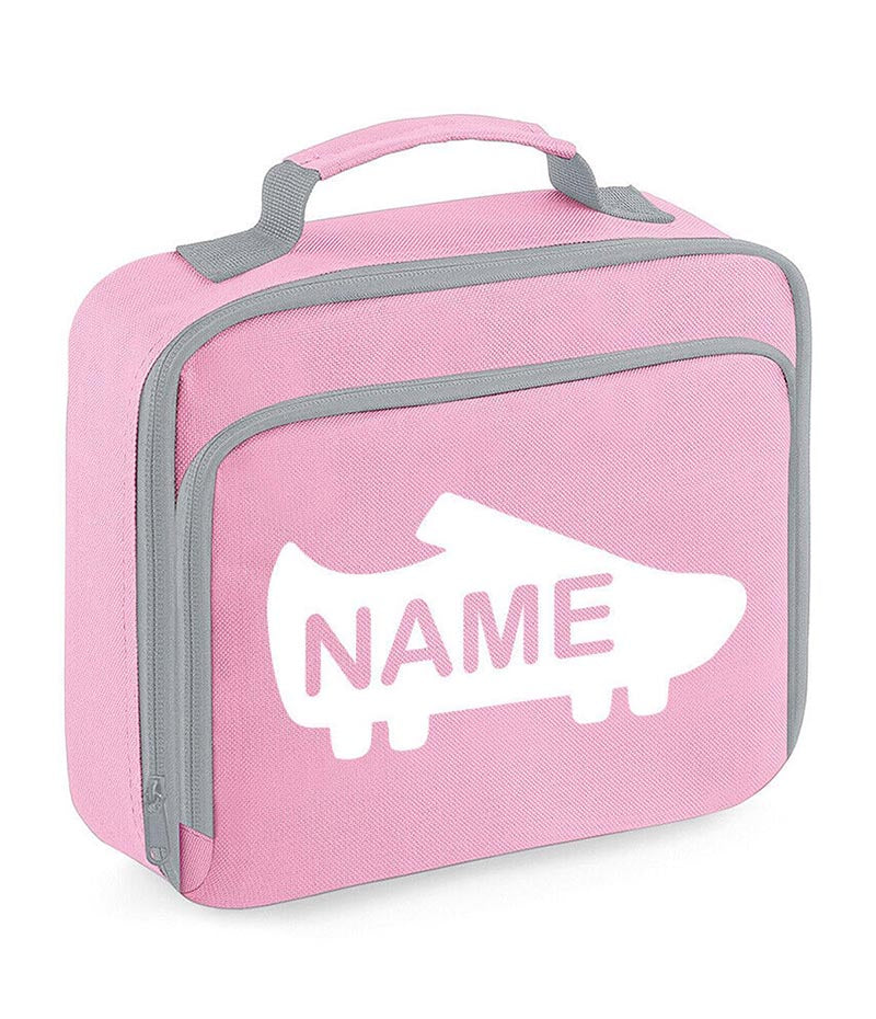 Personalised School Lunch Bag Football Insulated Snack Box Boys Girls Kids Gift