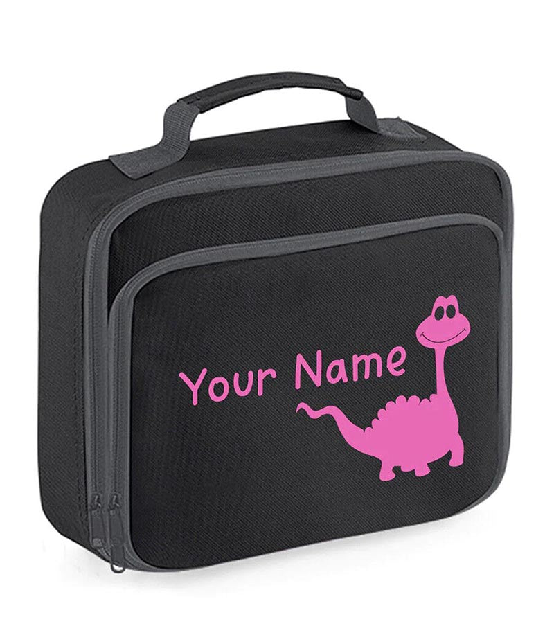 Personalised Lunch Bag Boys Dinosaur School Insulated Childrens Snack Box Gif