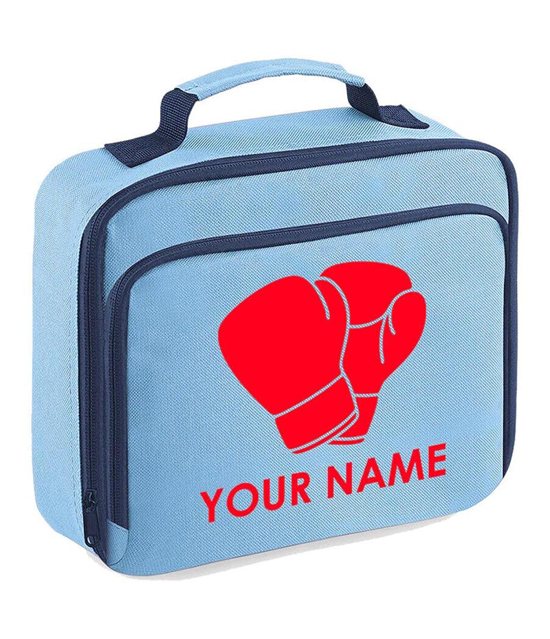 Personalised School Lunch Bag Boxing Insulated Snack Box Boys Girls Kids Gift