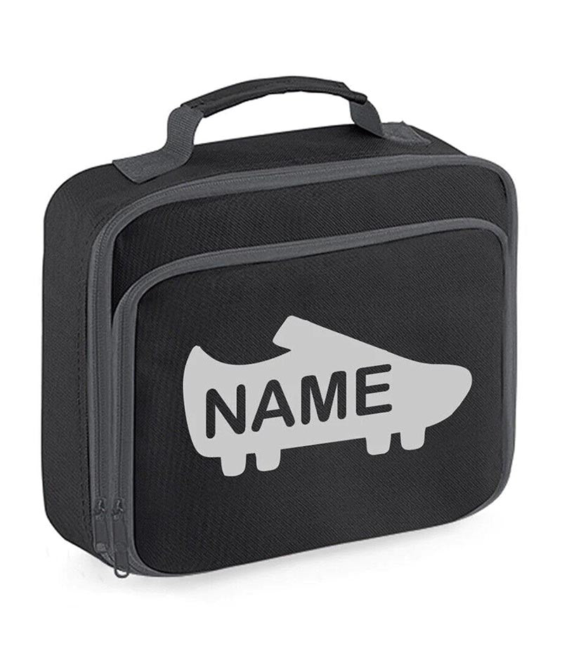 Personalised School Lunch Bag Football Insulated Snack Box Boys Girls Kids Gift